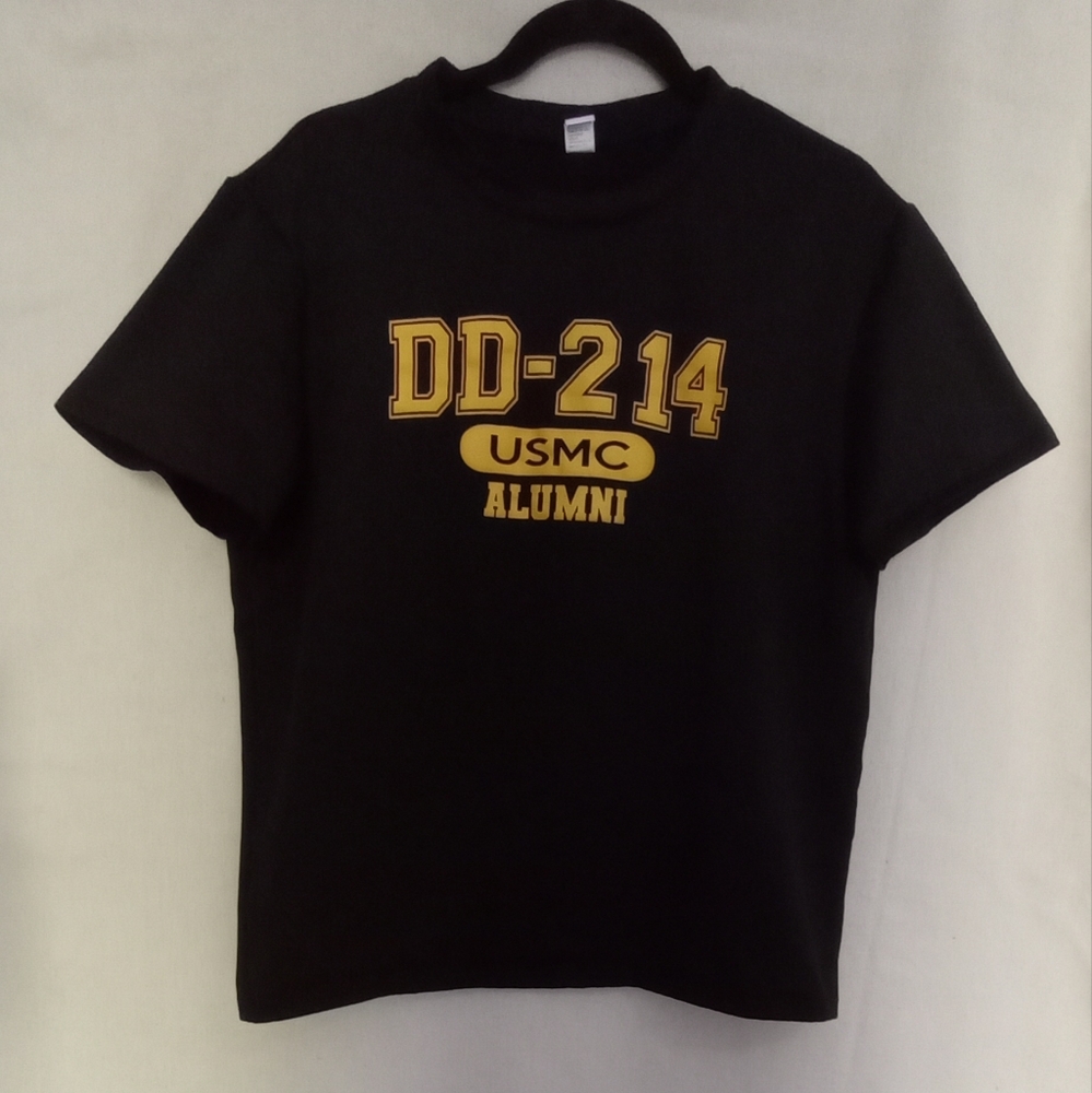 Black and Yellow Small USMC Alumni Performance T-Shirt
